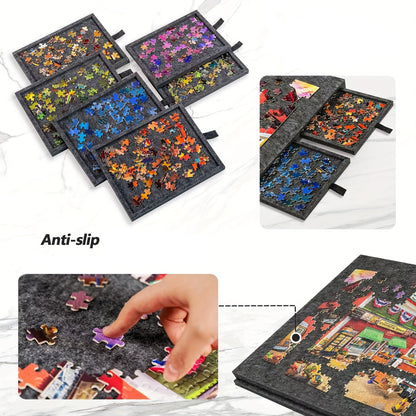Ergo puzzelmap | Draagbaar Puzzelbord met 6 Lades en een Standaard, 1000 of 1500 stukjes
